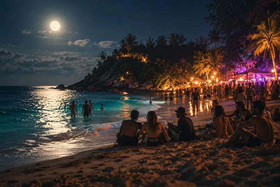 Festival illustration · Full Moon Party
