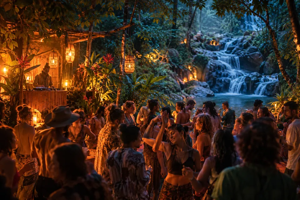 Festival illustration · Waterfall Festival