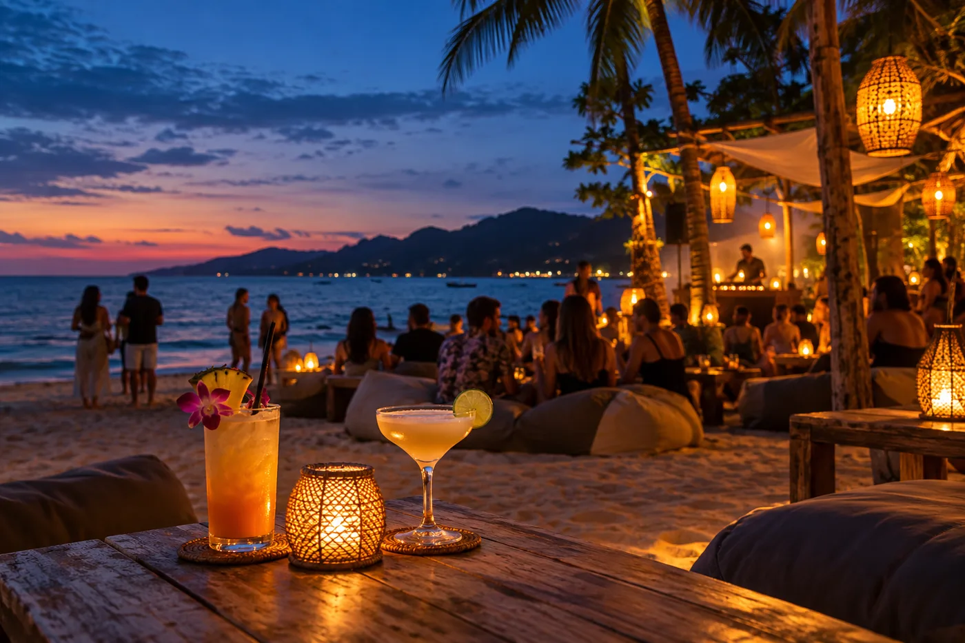 ARKbar Beach Club · Concept illustration — not a photograph of this location